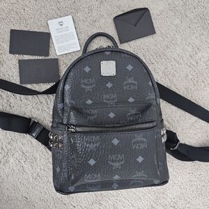 Authentic MCM Black Backpack